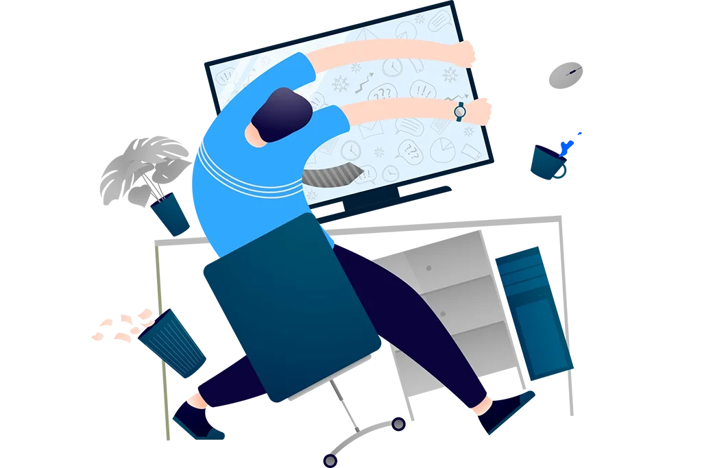 Frustrated job seeker after another rejection